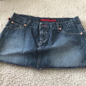 Dark Denim Mini Skirt